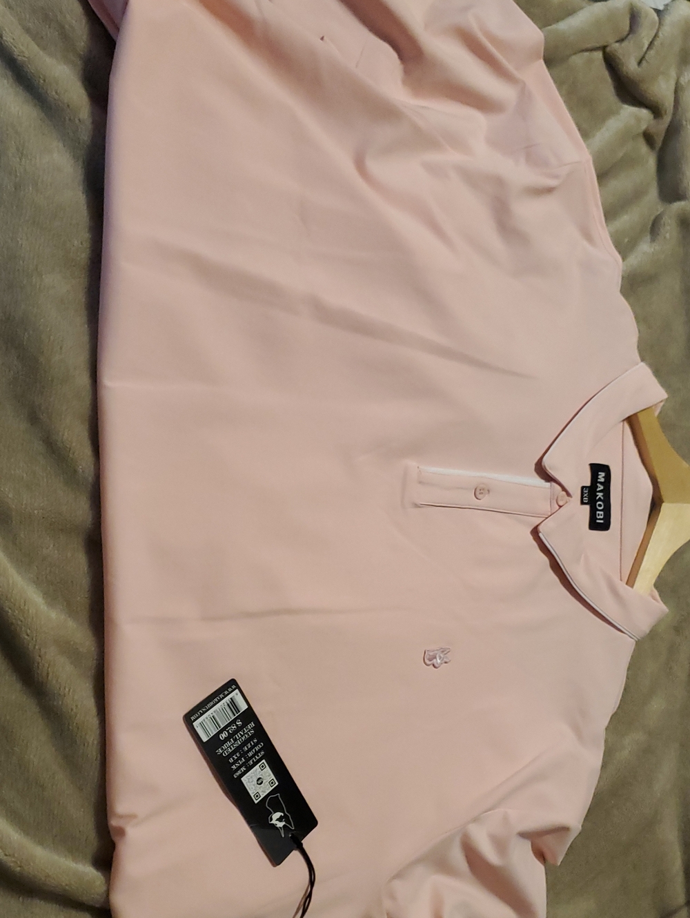 MAKOBI Men's Pink Polo Shirt